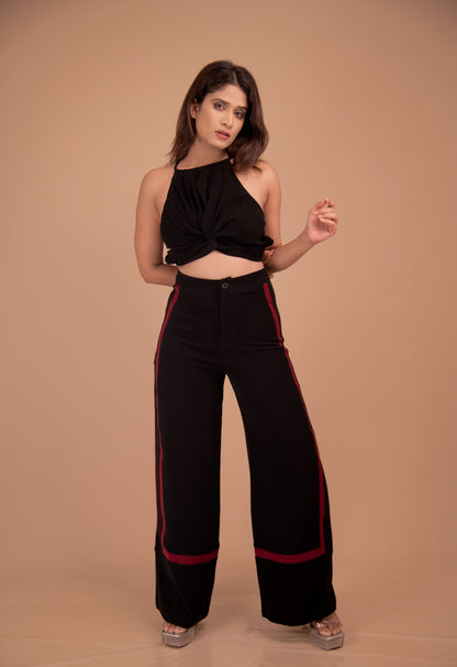 The Noir Twist Halter Top