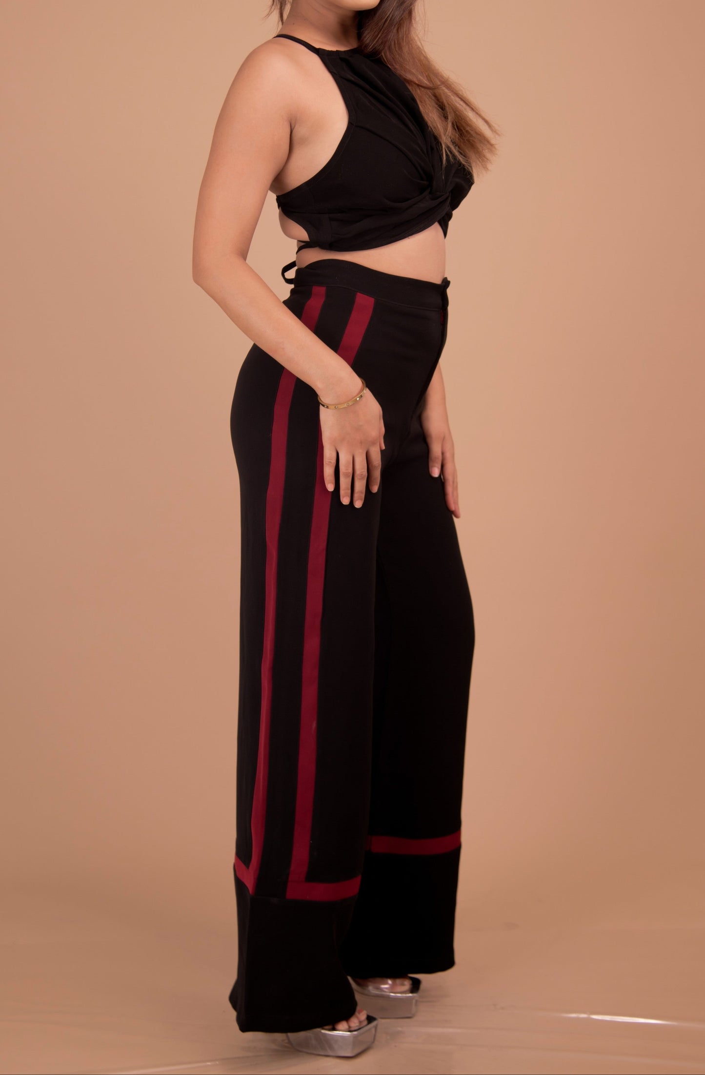 The Amara Luxe Crepe Statement Pants