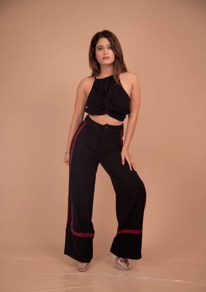 The Noir Twist Halter Top