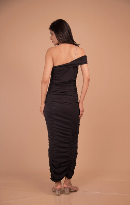 Étoile Asymmetric  Draped Gown