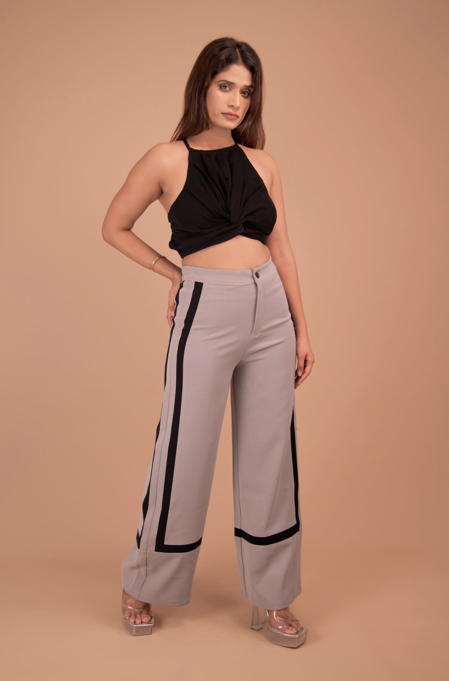 The Amara Luxe Crepe Statement Pants
