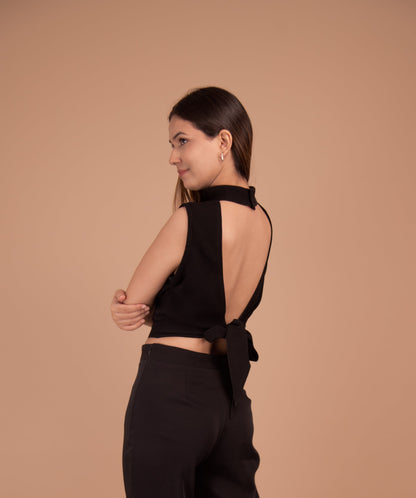 The Midnight Cutout Blouse