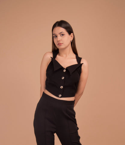 The Valen Buttoned Bustier