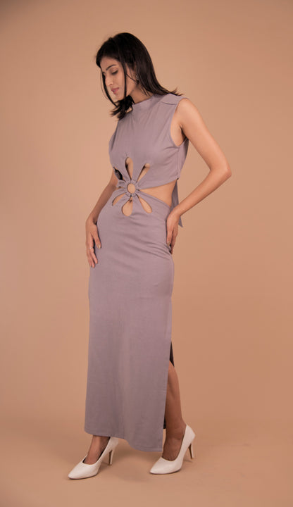 Sculpted Cutout Maxi Dress