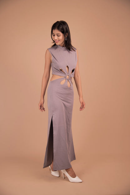 Sculpted Cutout Maxi Dress