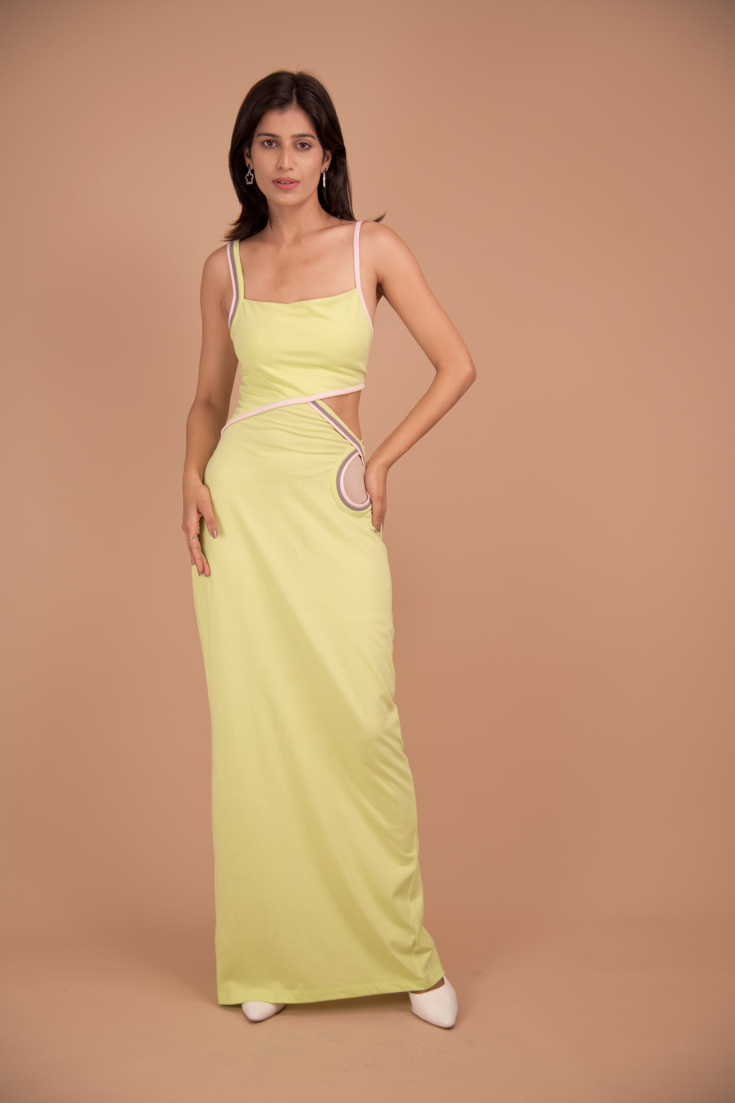 Serpentine Elegance Maxi Dress