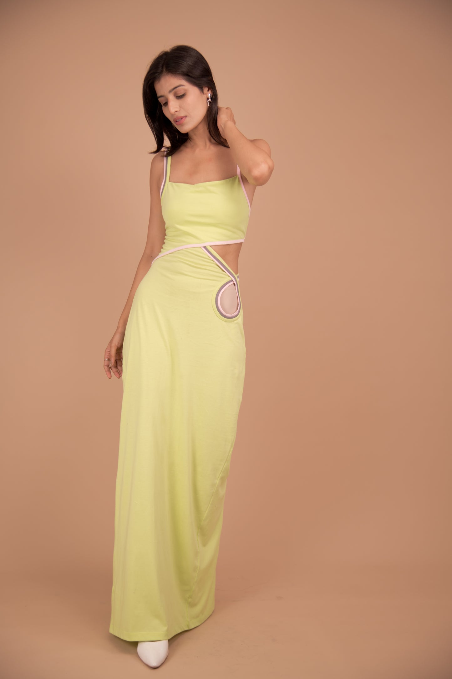 Serpentine Elegance Maxi Dress