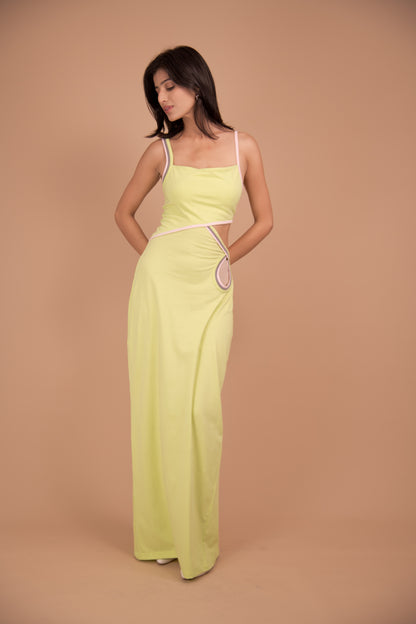 Serpentine Elegance Maxi Dress