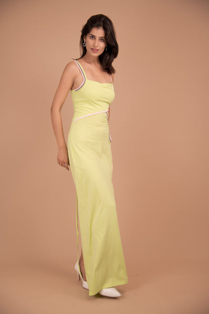 Serpentine Elegance Maxi Dress