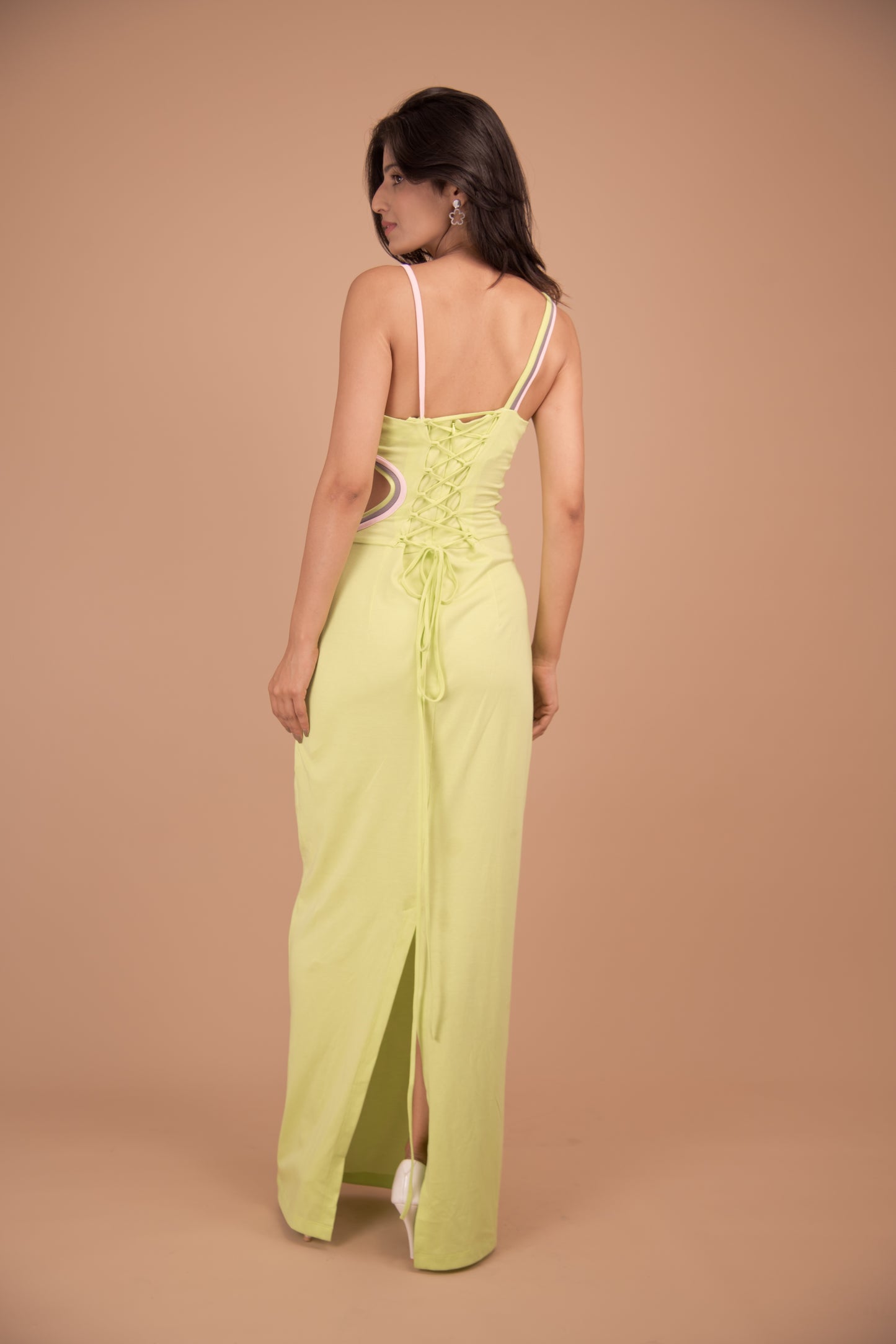 Serpentine Elegance Maxi Dress