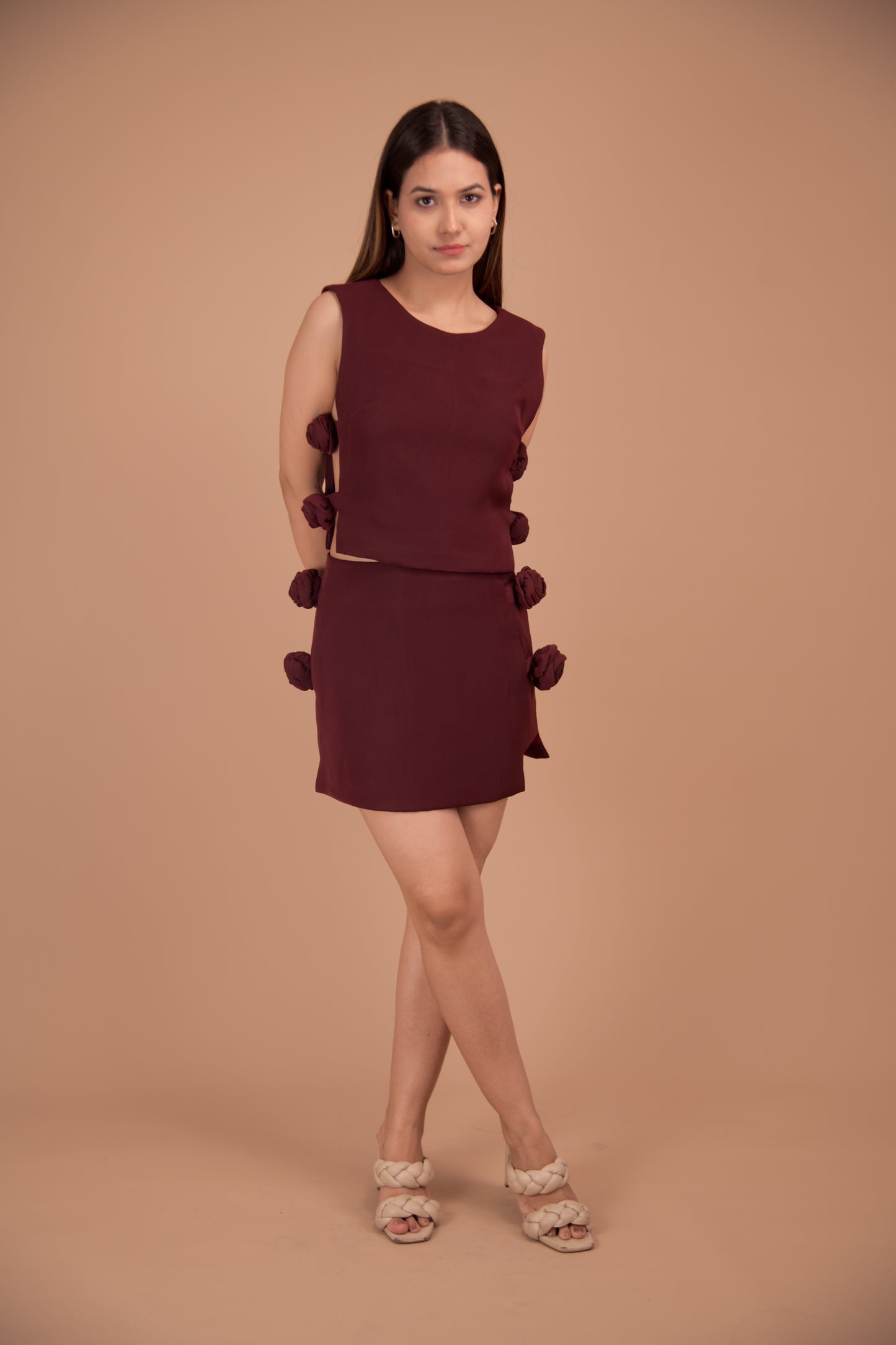 The Fiora Bloom Accent Skirt