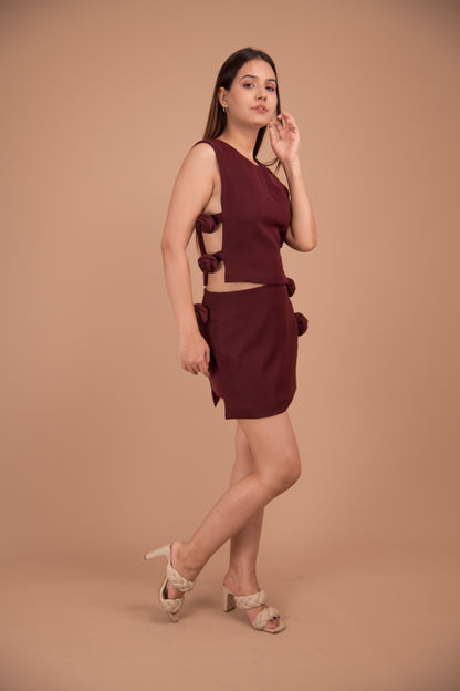 The Fiora Bloom Accent Skirt