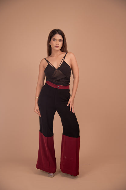 The Marceau Dual-Tone Crepe Trousers