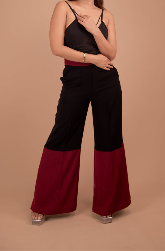 The Marceau Dual-Tone Crepe Trousers