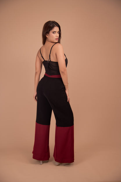 The Marceau Dual-Tone Crepe Trousers