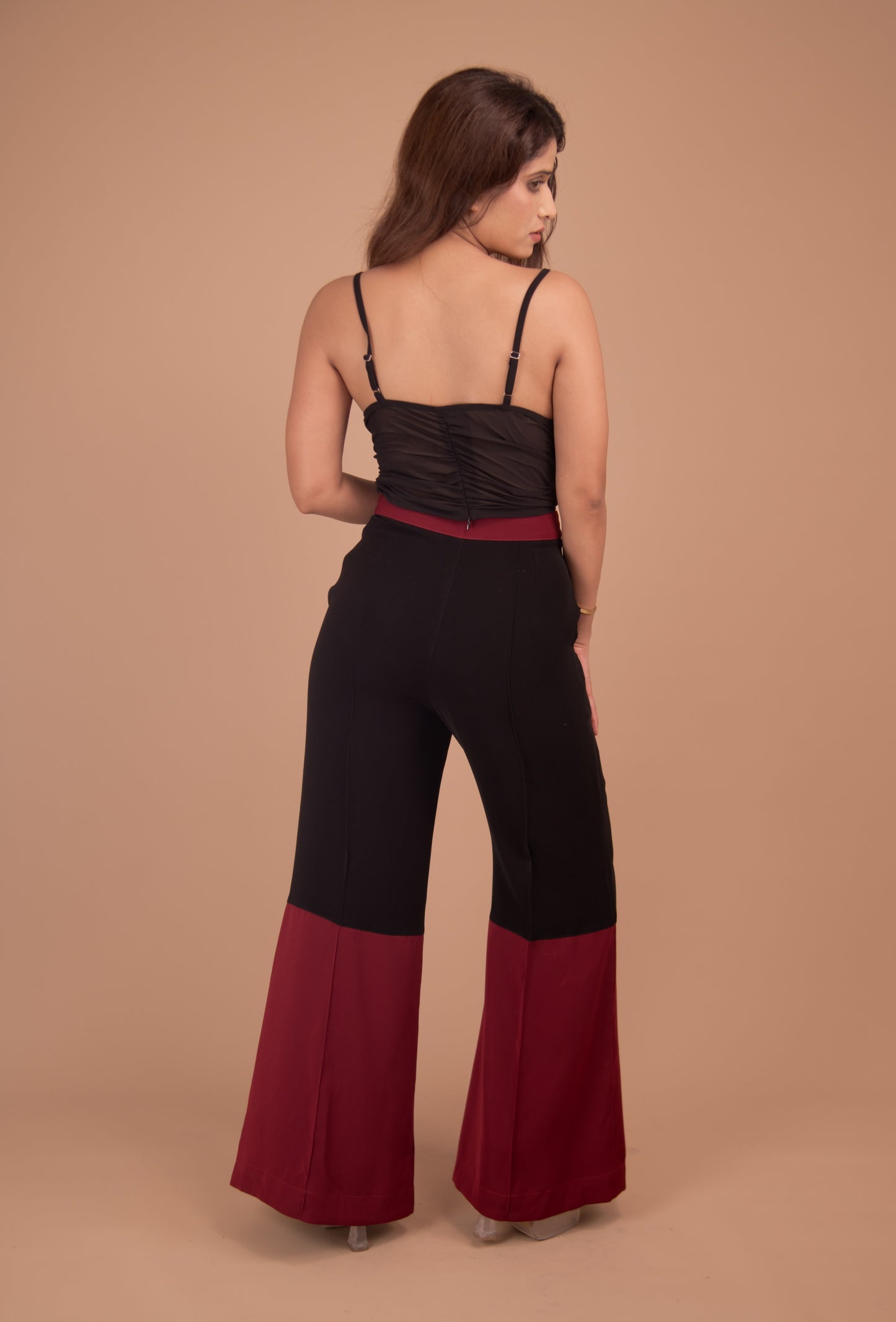 The Marceau Dual-Tone Crepe Trousers