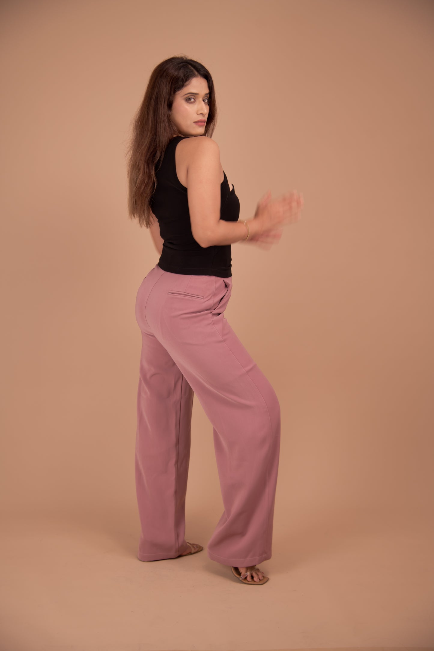 Noir & Mauve – Contemporary Cut-Out Co-Ord Set