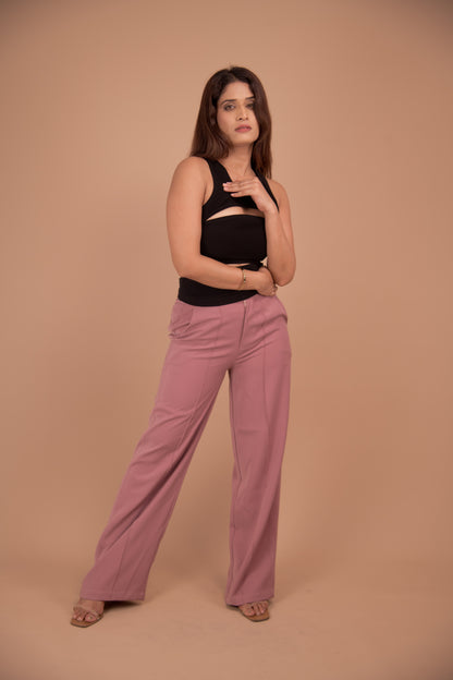 Noir & Mauve – Contemporary Cut-Out Co-Ord Set