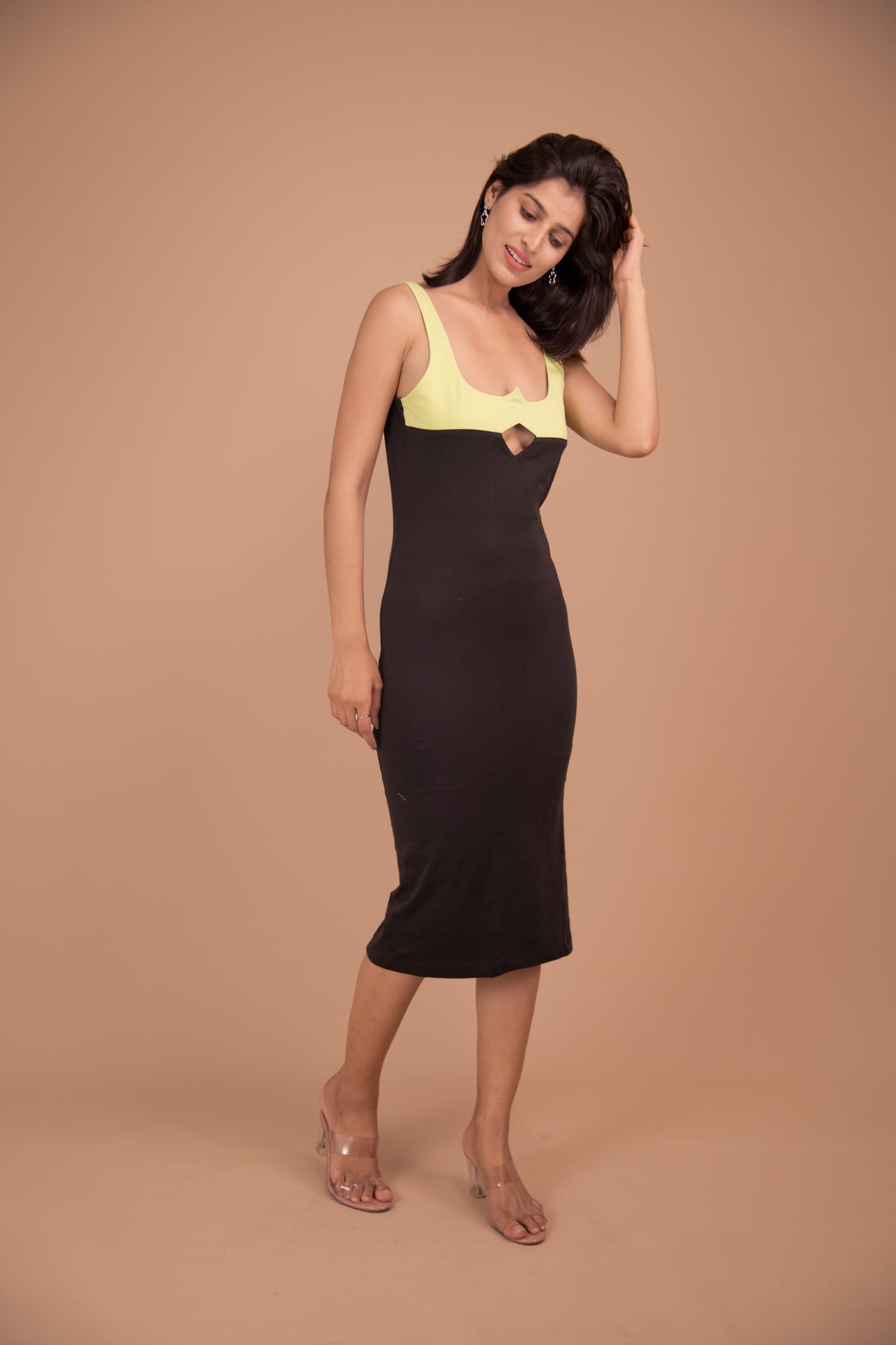 Lumière Cutout Cotton Midi Dress