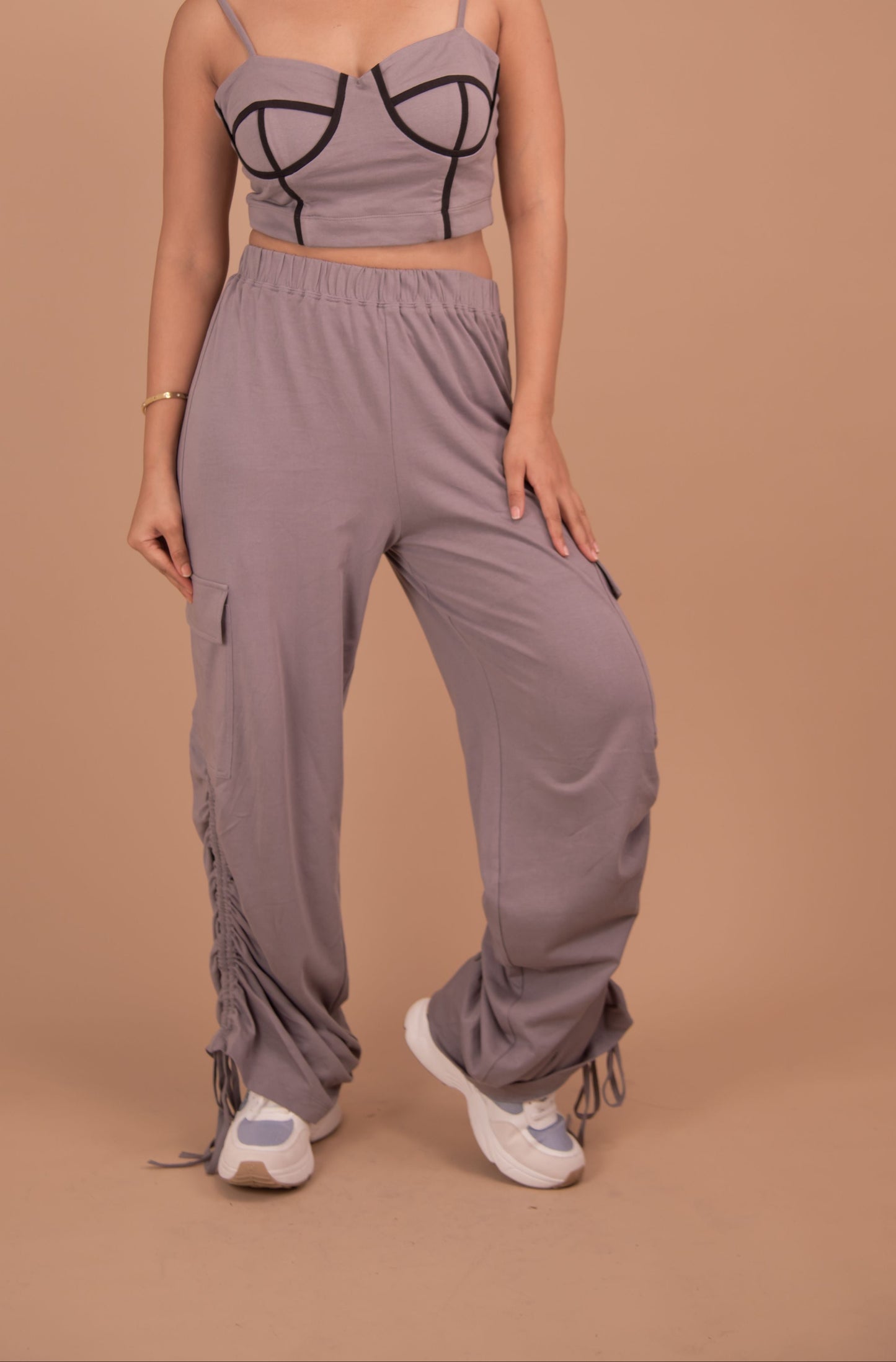 The Solara Drawstring Cargo Trousers