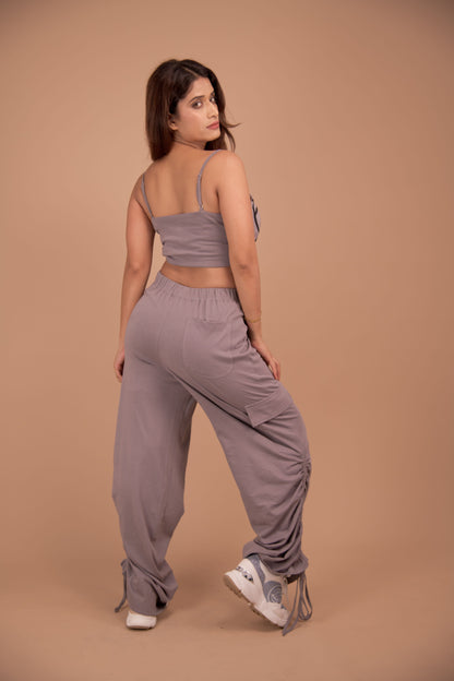 The Solara Drawstring Cargo Trousers