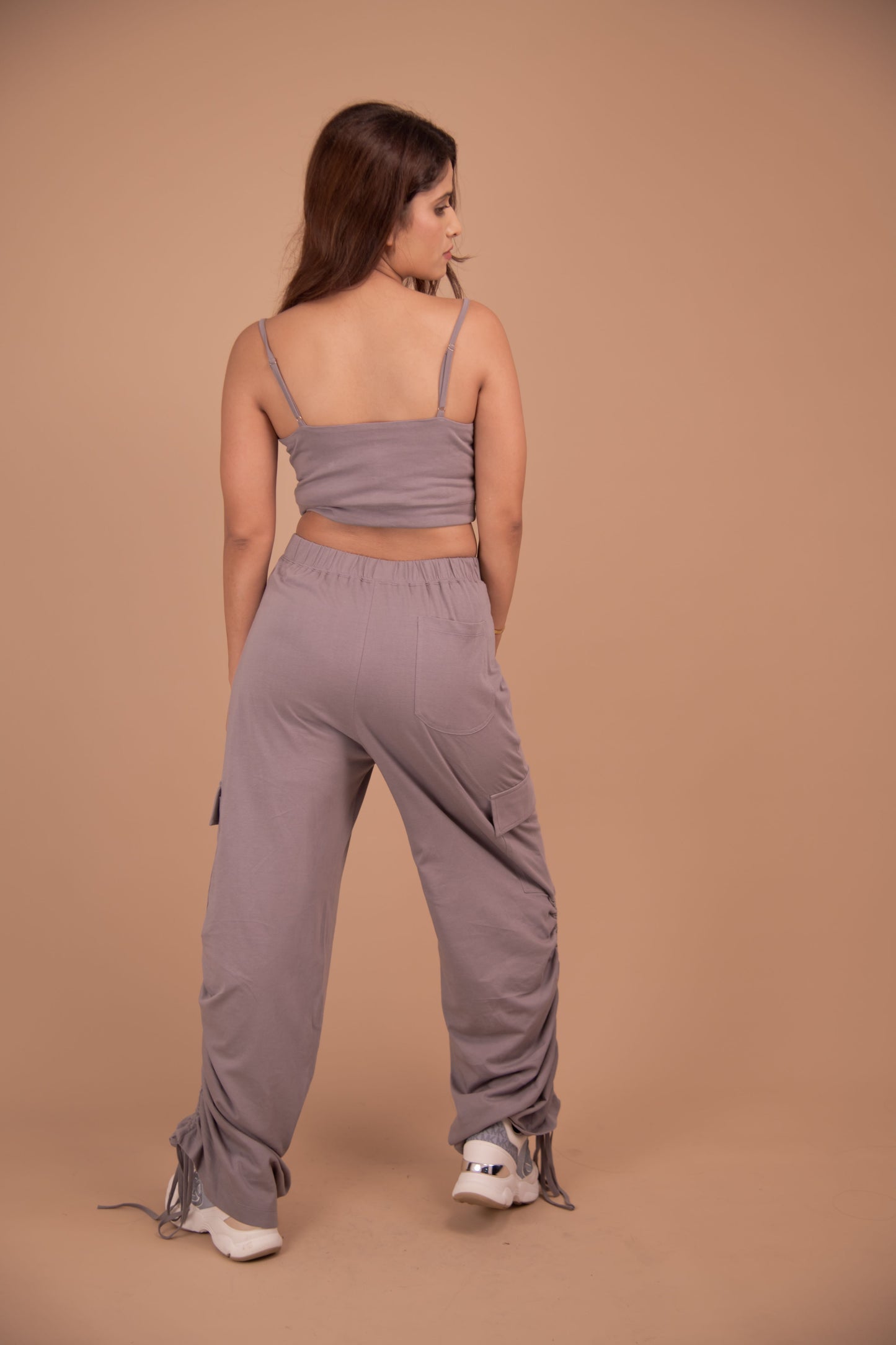 The Solara Drawstring Cargo Trousers