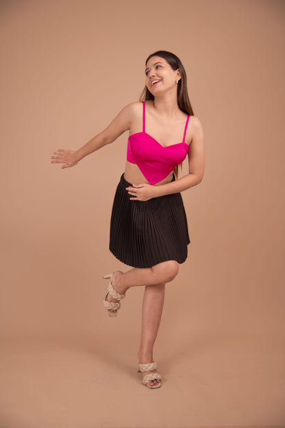 Valentina Satin Bralette Top
