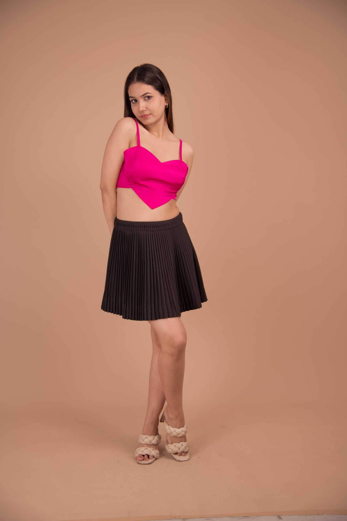 Valentina Satin Bralette Top