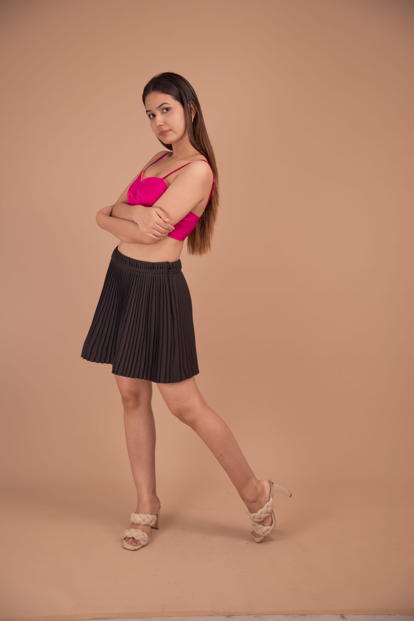 Valentina Satin Bralette Top