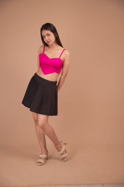 Valentina Satin Bralette Top