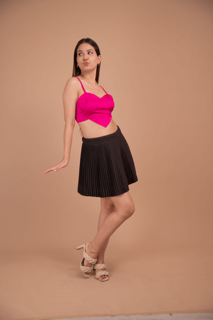 Valentina Satin Bralette Top