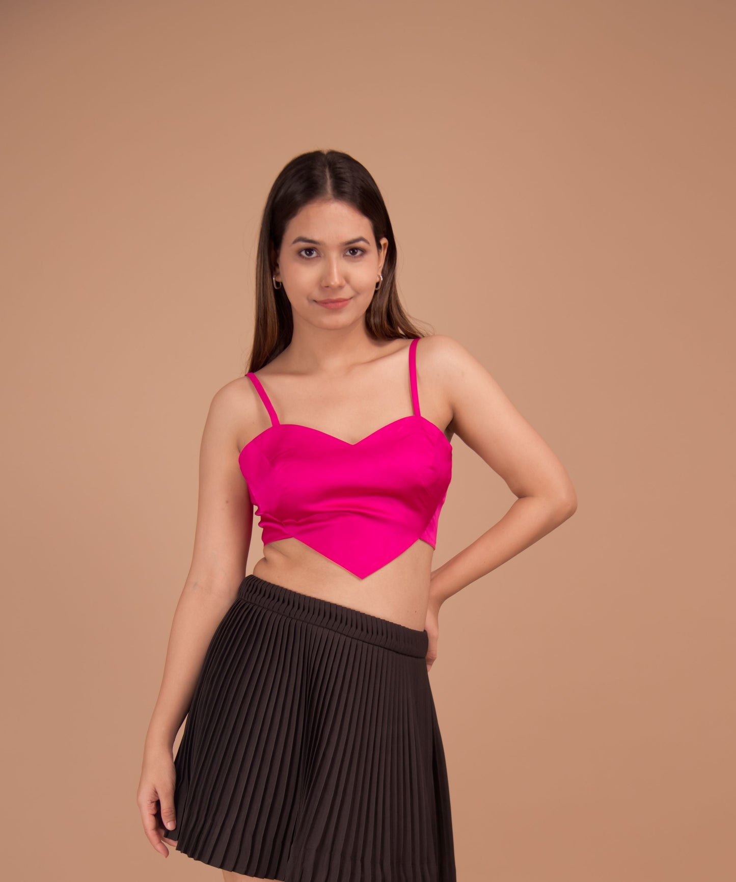 Valentina Satin Bralette Top