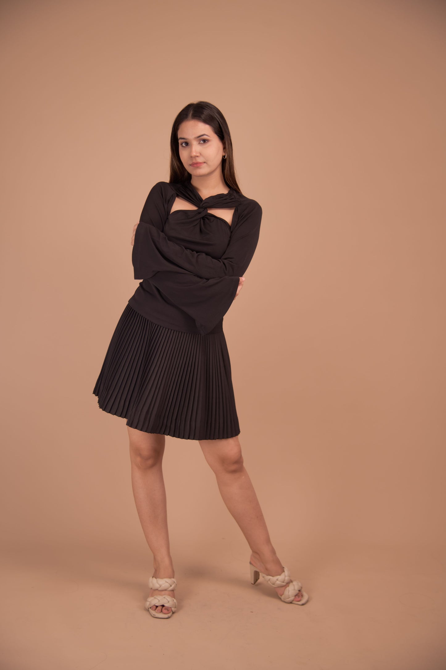 Elysian Crepe Twist Top