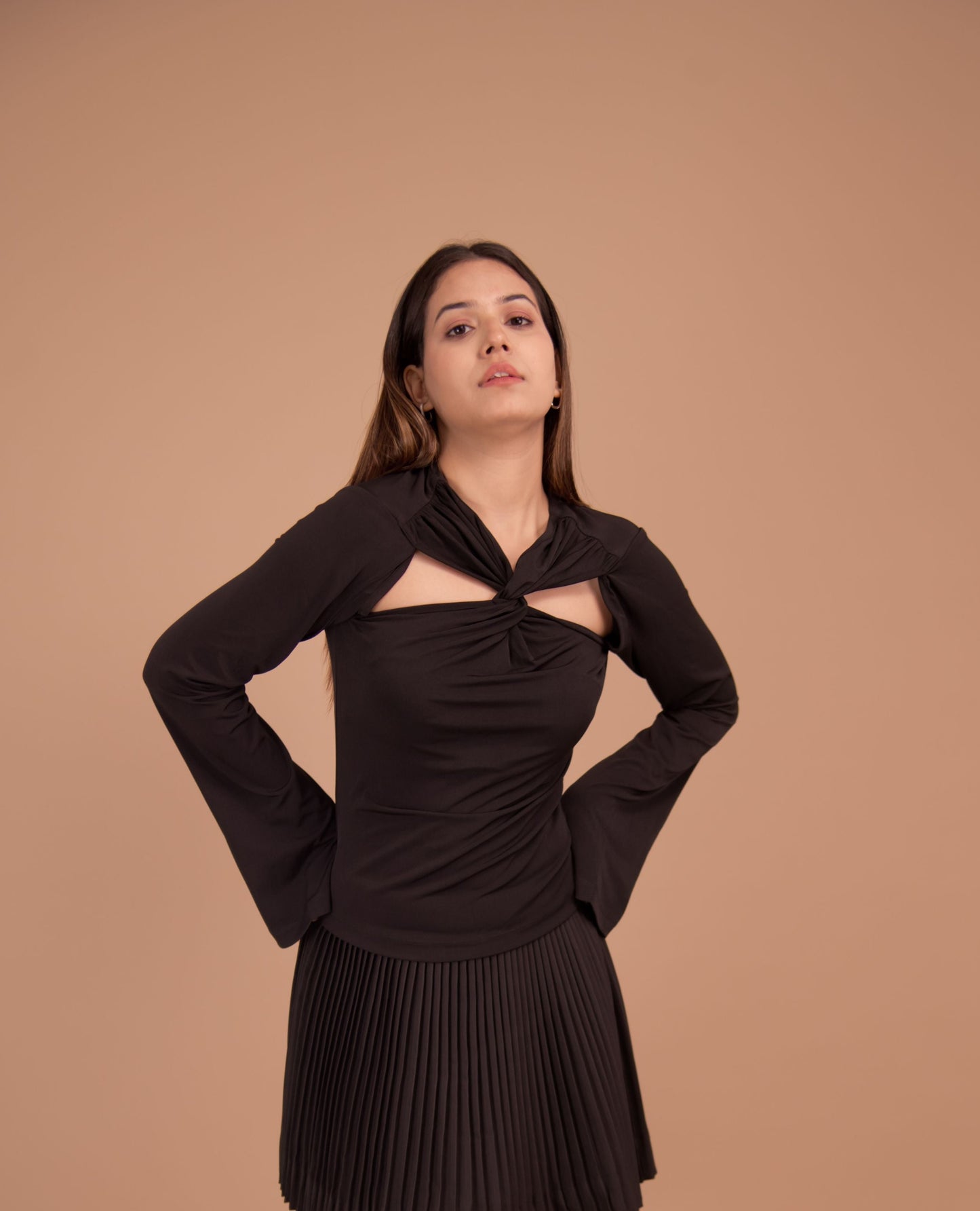 Elysian Crepe Twist Top